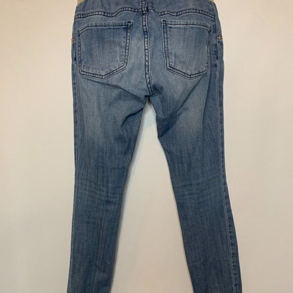 B Indigo Distressed Maternity Jean - Picture 5 of 7